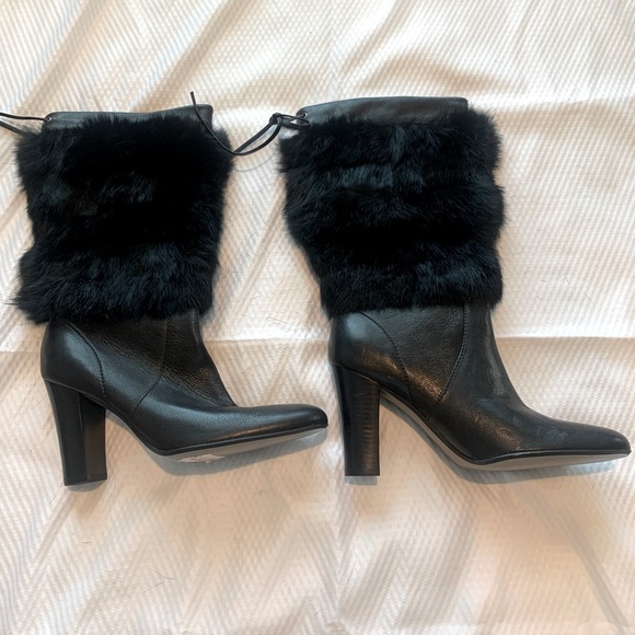 Calvin Klein faux fur leather winter boot - Picture 1 of 4